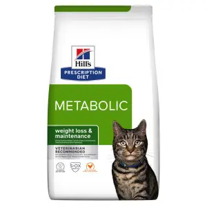 Hill’s PRESCRIPTION DIET Metabolic Сухий корм для котів для контролю та зниження ваги, з куркою, 3 кг