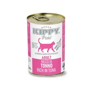 KIPPY Pate Adult Cats Tuna 400g Повноцінний вологий корм для дорослих котів з тунцем у вигляді паштету, 400 г