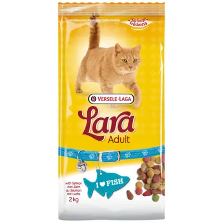 Lara Adult with Salmon ЛАРА ЛОСОСЬ сухий преміум корм для котів , 2 кг