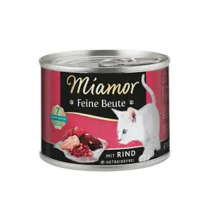 Miamor Feine Beute mit Rind МІАМОР ФАЙНЕ БАЙТЕ ЯЛОВИЧИНА беззерновий повнораціонний вологий корм для котів 185 г