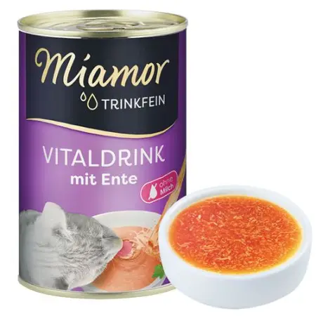 Miamor Vitaldrink mit Ente МІАМОР ВІТАЛДРІНК КАЧКА бульйон напій для котів 135 мл
