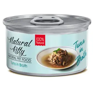 Natural Kitty Broth Series Tuna in Broth Тунець у бульйоні, вологий додатковий корм для котів, 80г
