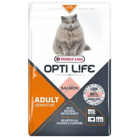 Opti Life Sensitive ОПТИ ЛАЙФ ЛОСЬ СЕНСИТОВ беззерновой сухой суперпремиум корм для кошек с чувствительным пищеварением 1 кг