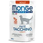 Паштет для кішок Monge Cat Monoprotein Adult індичка 85 г