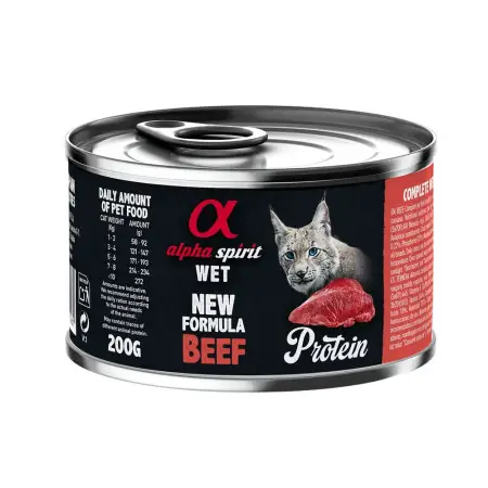 Влажный корм Alpha Spirit Beef Protein с говядиной для взрослых котов 200 г (as311261)