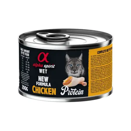 Влажный корм Alpha Spirit Chicken Protein с курицей для взрослых котов 200 г (as311209)
