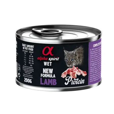 Влажный корм Alpha Spirit Lamb Protein с ягнятиной для взрослых котов 200 г (as311278)