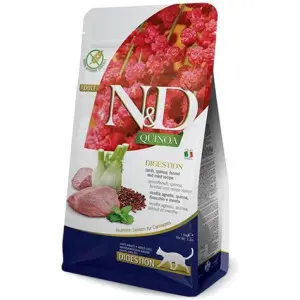 Беззерновий сухий дієтичний корм Farmina N&D Quinoa Digestion Lamb & Fennel Adult для кішок, рекомендований при порушеннях травлення з ягнятком і кіноа 1,5 кг