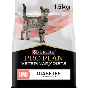 Сухий дієтичний корм Purina Pro Plan DM ST/OX Diabetes Managment для дорослих котів, для регулювання надходження глюкози (цукровий діабет) 1.5 кг
