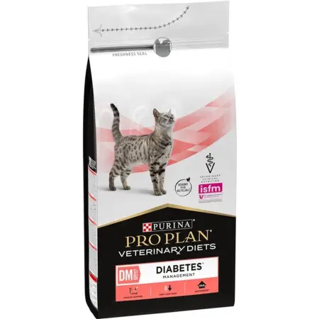Сухий дієтичний корм Purina Pro Plan DM ST/OX Diabetes Managment для дорослих котів, для регулювання надходження глюкози (цукровий діабет) 1.5 кг