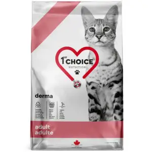 Сухий корм 1st Choice Adult Derma для дорослих котів з чутливою шкірою 4.54 кг