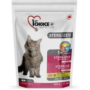 Сухий корм 1st Choice Sterilized Chicken для стерилізованих котів  з Куркою 320 г