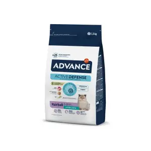 Сухий корм Advance Cat Sterilized Hairball для виведення шерсті у стерилізованих котів з індичкою 1,5 кг