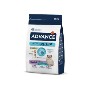 Сухий корм Advance Cat Sterilized Hairball для виведення шерсті у стерилізованих котів з індичкою 3 кг
