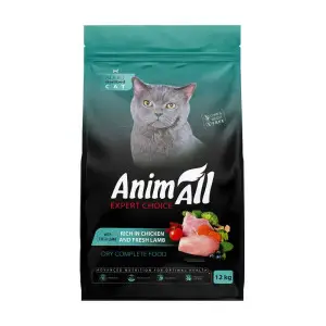 Сухий корм AnimAll для стерилізованих котів, з куркою та свіжою ягнятиною, 1,5 кг