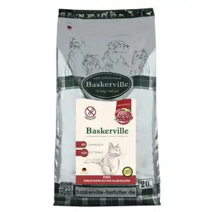 Сухий корм Baskerville KF Getreidefrei Rind для котів з яловичиною, 20 кг