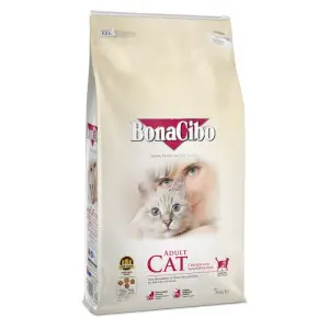 Сухий корм BonaCibo Adult Cat Chicken&Rice with Anchovy для дорослих котів з куркою, рисом та анчоусами 5 кг