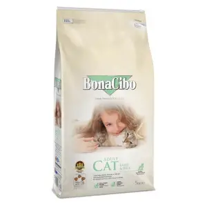 Сухий корм BonaCibo Adult Cat Lamb&Rice для дорослих котів з ягням та рисом 5 кг
