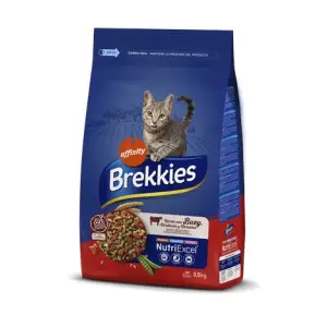 Сухий корм Brekkies Cat Beef для дорослих котів з яловичиною 3,5 кг