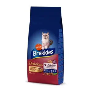 Сухий корм Brekkies Cat Delice Meat для дорослих котів з куркою 20 кг