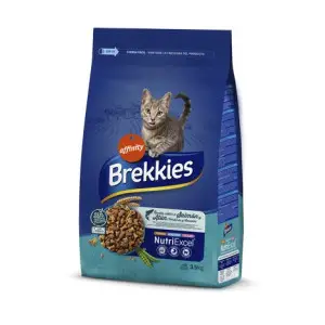 Сухий корм Brekkies Cat Salmon and Tuna для дорослих котів з лосесем і тунцем 3,5 кг