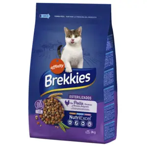 Сухий корм Brekkies Cat Sterilized для дорослих стерилізованих котів з куркою 3 кг