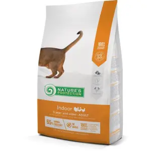 Сухий корм для дорослих котів мешкаючих у будинку Nature's Protection Indoor 7кг