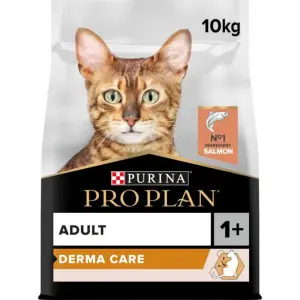 Сухий корм для дорослих котів Purina Pro Plan Adult 1+ Derma Care для підтримки здоров'я шкіри та краси шерсті з лососем 10 кг