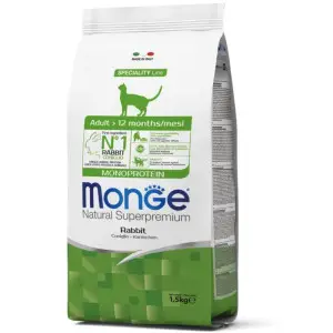 Сухий корм для кішок Monge Cat Adult із кроликом 1,5 кг