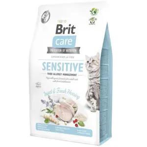 Сухой корм Brit Care Cat GF Insect для кошек с пищевой непереносимостью, с насекомыми и рыбой, 2 кг
