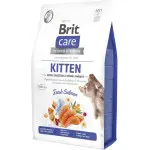 Сухой корм Brit Care Cat by Nutrition Kitten Gentle Digestion Strong Immunity для котят, с лососем, 2 кг