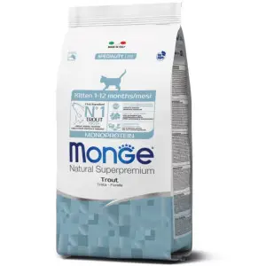Сухий корм для кошенят Monge Cat Kitten з фореллю 400 г
