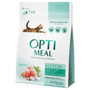 Сухой корм для котят Optimeal, с курицей 200 г