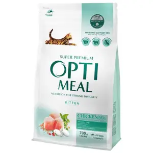 Сухой корм для котят Optimeal, с курицей 700 г