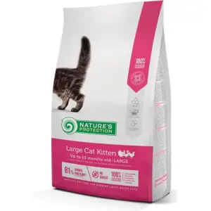 Сухий корм для кошенят великих порід Nature's Protection Large cat Kitten 2кг