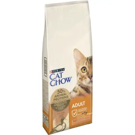 Сухий корм для котів Cat Chow Adult, з качкою, 15 кг