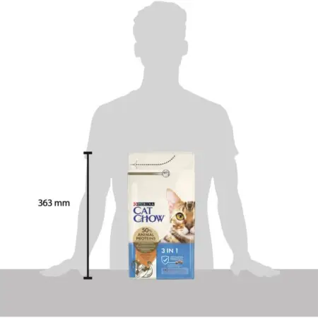 Сухий корм для котів Cat Chow Feline 3-in-1, з індичкою, 1,5 кг