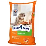 Сухий корм для котів Club 4 Paws Premium, курка, 14 кг