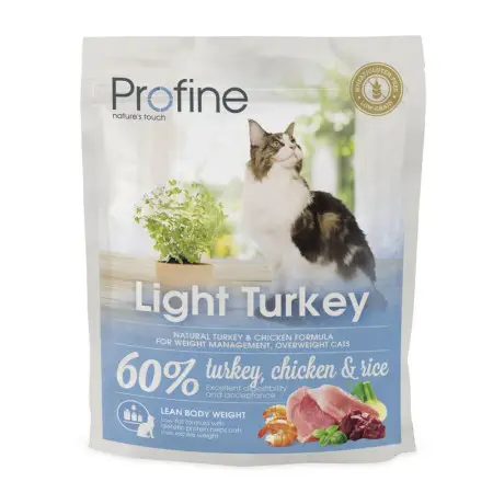 Сухий корм для котів із зайвою вагою Profine Cat Light, з індичкою і куркою, 300 г