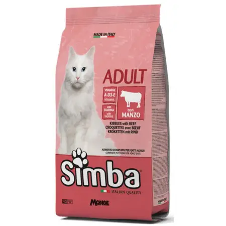 Сухой корм Monge Simba Cat для котів з яловичиною 20 кг
