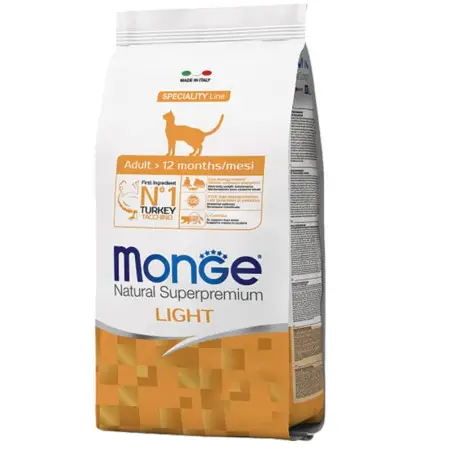 Сухий корм для стерилізованих кішок Monge Cat Sterilized Light з індичкою 1.5 кг