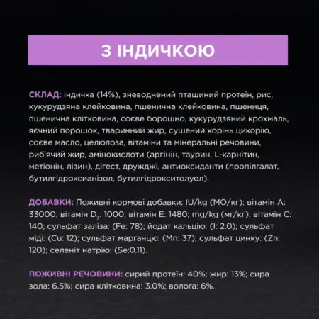 Сухой корм для стерилизованных кошек Purina Pro Plan Sterilised Senior 7+ с индейкой 10 кг