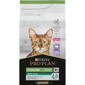 Сухой корм для стерилизованных кошек Purina Pro Plan Sterilised Adult 1+ Renal Plus с индейкой 1,5 кг