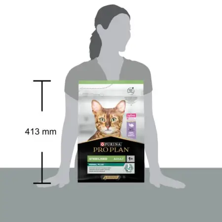 Сухой корм для стерилизованных кошек Purina Pro Plan Sterilised Adult 1+ Renal Plus с индейкой 3 кг