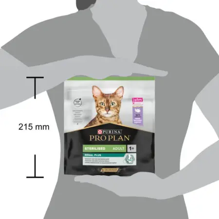 Сухой корм для стерилизованных кошек Purina Pro Plan Sterilised Adult 1+ Renal Plus с индейкой 400 г