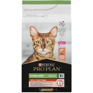 Сухой корм для стерилизованных кошек Purina Pro Plan Sterilised Adult 1+ Vital Function с лососем 1,5 кг