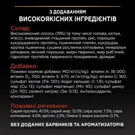 Сухой корм для стерилизованных кошек Purina Pro Plan Sterilised Adult 1+ Vital Functions, с лососем, 10 кг