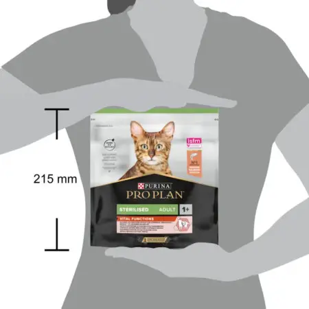 Сухой корм для стерилизованных кошек Purina Pro Plan Sterilised Adult 1+ Vital Functions с лососем 400 г