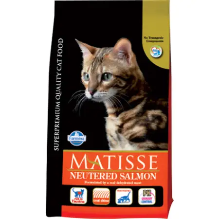 Сухий корм Farmina Matisse Neutered Salmon для стерилізованих кішок з лососем 1.5 кг