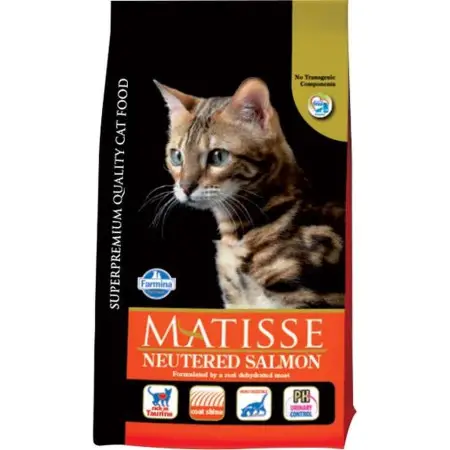 Сухий корм Farmina Matisse Neutered Salmon для стерилізованих кішок з лососем 10 кг